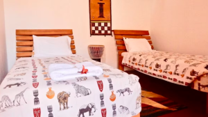 Twin room at Gately Inn Entebbe